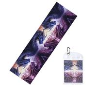 GGNKDL Las toallas de hielo deportivas con estampado de dragones púrpura y wirte son adecuadas para deportes en interiores y exteriores y actividades de ejercicio