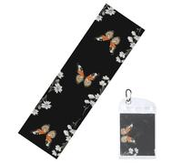 GGNKDL Las toallas de hielo deportivas con estampado de mariposas bailando son adecuadas para deportes en interiores y exteriores y actividades de ejercicio