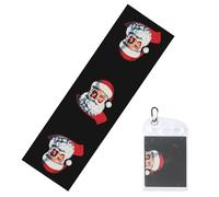 GGNKDL Las toallas de hielo deportivas geniales con estampado de Papá Noel cumpliendo sus deseos son adecuadas para deportes en interiores y exteriores y actividades de ejercicio