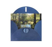 GGNKDL Painting Board Next To The Stream - Tarjeta de felicitación con impresión de papel perlado de alta gama con efecto brillante deslumbrante