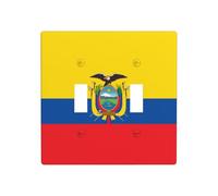 GGNKDL Panel decorativo de pared con impresión de bandera de Ecuador adecuado para áreas residenciales y comerciales de 4.5 x 4.5 pulgadas