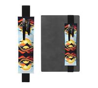 GGNKDL Portalápices de cuero con diseño de amanecer y montaña para diarios de tapa dura, agendas, planificadores, bolsa de correa ajustable, Black, Talla única