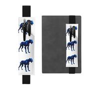 GGNKDL Portalápices de cuero con patrón de robo-pantera para diarios de tapa dura, diarios, planificadores, bolsa de correa ajustable, Black, Talla única