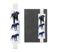 GGNKDL Portalápices de cuero con patrón de robo-pantera para diarios de tapa dura, diarios, planificadores, bolsa de correa ajustable, Blanco, One Size