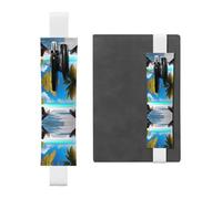 GGNKDL Portalápices de cuero para marcapáginas, diseño de vacaciones de Maldivas para diarios de tapa dura, agendas, planificadores, bolsa de correa ajustable