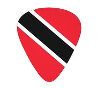 GGNKDL Púa de guitarra con estampado de bandera de Trinidad y Tobago, 12 piezas con tres combinaciones de púas de grosor adecuadas para bajo y ukelele