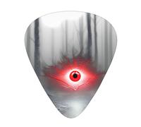 GGNKDL Púa de guitarra The Eye of Terror in the Forest Prints 12 piezas con tres combinaciones de púas de grosor adecuadas para bajo y ukelele