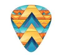 GGNKDL Rompecabezas de construcción triangular, 12 piezas con tres combinaciones de púas de grosor adecuadas para bajo y ukelele