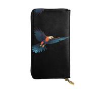 GGNKDL Summit Hawk Silhouette - Cartera larga de piel para mujer, de gran capacidad, con cremallera
