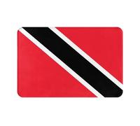 GGNKDL Tapete antideslizante con diseño de bandera de Trinidad y Tobago para interiores y exteriores, apto para entradas de dormitorio y baño, 40,6 x 61 cm