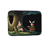 GGNKDL The Elf of Learning Magic Books Pattern - Funda portátil a prueba de golpes para laptop de 10 pulgadas, para hombres y mujeres, viajes de negocios, oficina, uso diario