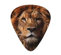 GGNKDL The Lion's Gaze Prints - Púa de guitarra de 12 piezas con tres combinaciones de púas de grosor adecuadas para bajo y ukelele