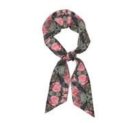 GGNKDL The Raven in the Rose Prints - Pañuelo de satén para mujer, accesorios de ropa
