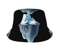 GGNKDL The Tip of The Iceberg Prints - Sombrero de verano para viajes al aire libre, un sombrero de playa adecuado tanto para hombres como para mujeres, color negro