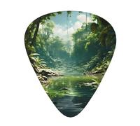 GGNKDL Tropical Rain Forest Prints - Púa de guitarra con tres combinaciones de púas de grosor adecuadas para bajo y ukelele