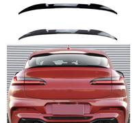 GGOIN Coche Alerón Trasero para BMW X4 G02 X4 2018+ M, Alerones Spoiler de Techo Trasero Antiarañazos Lip Wing Spoiler Coche Accesorios,A Bright Black