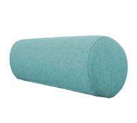 GGoty Almohada redonda suave para aliviar el dolor de espalda, cojín de apoyo para brazo de sofá, cabeza cilíndrica, almohada cervical (15 x 60 cm, azul claro)