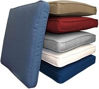 GGoty Cojín grueso de 8 cm para silla, cojín cuadrado de 45/50 cm, cojín elevador grande para balcón, hogar, oficina, interior (45 x 45 cm, caqui)