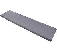GGoty Cojín grueso para banco de 2 y 3 plazas, para interiores y exteriores, 100/120/150 cm, cojín largo para banco de jardín, comedor o columpio (100 x 30 cm, gris oscuro)