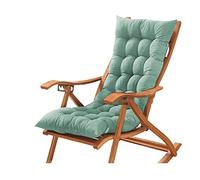 GGoty Cojín Grueso para Tumbona Cojín para Asiento de Banco de jardín, Antideslizante Cojín para Silla reclinable Cojín para Interior/Exterior/Banco/jardín/Patio/Swing (165 * 55cm,Verde)