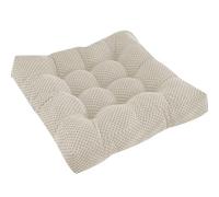 GGoty Cojín grueso y suave de 8 cm para silla de comedor, cojín de asiento grueso y cálido para oficina, hogar, cocina, dormitorio, interior (45 x 45 x 8 cm, beige)