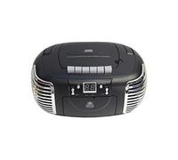 GGPO PCD299 Equipo de música portátil - Reproductor de CD, casete y radio - Batería o corriente - Negro