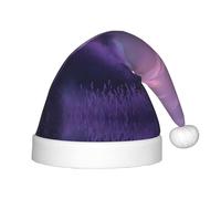 GGsdaf Sombreros de Navidad con estampado de mar morado lavanda de ensueño para niños, adecuados para disfraces de Navidad, regalos de fiesta y trajes de vacaciones.