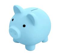 GGTTNRT Hucha para niños y adultos, bonita hucha para niños, para decoración de habitación, regalo para familiares y amigos (azul)