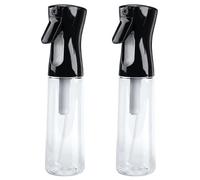 GGTTNRT Paquete de 2 botellas de spray de agua, botella vacía de 300 ml, botella de pulverización continua reutilizable, botellas de spray para el cabello, para peluquería, limpieza del hogar,