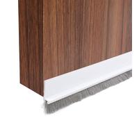 GGTTNRT Tira de cepillo para puerta, burlete autoadhesivo cortable, sello de puerta 100 cm (blanco, 30 mm)