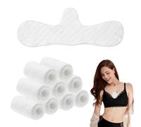 GGUFAY 10 Pcs Forros de Sujetador de Algodón para Mujer, Forros de Sudor Debajo de Senos, Pecho Sujetador Reutilizables, Erupción de Sudor Almohadilla, Almohadillas Absorbentes de Sudor