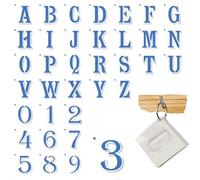 GGUFAY 36 Plantillas de Letras Reutilizables, Alfanuméricas de Pintura, Superiores, Alfabeto y Números, para Pintar Álbumes de Recortes (2.5 Pulgadas)