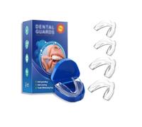 GGUFAY 4 Piezas Bruxismo Dental Noche, Kit de Protección Dental, Ferula Descarga Bruxismo in 2 Tamaños, Protector Bucal Para Rechinar,uarda Dental para Dormir, Prevenir el Bruxismo y Roncar