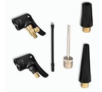 GGUFAY 6PCS Adaptador de Válvula de Coche,Universal Conector de Válvula de Neumático, Adaptador de Liberación Rápida de Latón con Clip, para Infladores de Bomba de Aire de Compresor de Coche