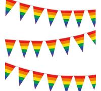 GGUFAY Bandera Del Orgullo Gay, Lgbt Pride Bandera, Orgullo Gay, Para Desfile, Festival, Fiesta, Carnaval, Banderas Premium, Interior, Exterior, Colores Vivos, 8m, 25 TriáNgulo Bandera