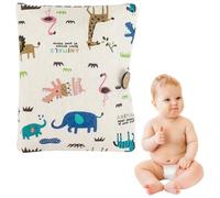GGUFAY Bolsa De Pañales 2 En 1 Y Bolsa De Cosméticos,Cambiador Bebe Portatil, Organizador para Bebés, Bolsa Pañales, Cambiador Plegable Impermeable Recién Nacido(Animal)