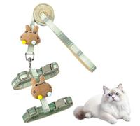 GGUFAY Correa Ajustable Para Conejos, Correa Suave De 120 Cm, Accesorios Para Conejos, ArnéS Para Conejos, Perros PequeñOs Y Otras Mascotas PequeñAs, Verde Salvia (M, 4-8 Kg)