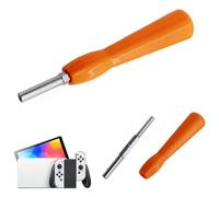 GGUFAY Gamebit - Juego de destornilladores de seguridad de doble extremo de 3,8 mm, 4,5 mm, compatible con NES, SNES, N64, Gamey, cartuchos de juego, color naranja