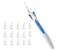 GGUFAY Limpiador Oidos Adultos, con 16 Suaves Flexibles 360 Grados Espiral Silicón, Quitar Cera Oidos, Kit De Limpieza De Oídos, Limpia Orejas Humano Para Niños y Adultos