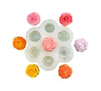 GGUFAY Moldes para Velas, Molde de Silicona para Velas, Molde de Silicona de Flores, Molde Silicona Velas Flor, Molde de Vela 3D, para Manualidades, Jabón, Pastel