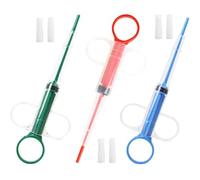 GGUFAY - Paquete de 3 dispensadores de pastillas para gatos, jeringa para gatos y perros pequeños, protege dientes y encías.