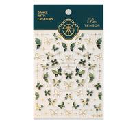 GGUFAY Pegatinas UñAs Mariposa 5d En Relieve DecoracióN UñAs 3d Mujer Manicura Nail Stickers Art