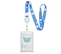 GGUFAY Portatarjetas Con CordóN, Carrete RetráCtil Para Credencial, Correa Para El Cuello Para Mujeres, Maestras, Enfermeras, MéDicos Y Estudiantes (Mariposa)