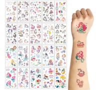 GGUFAY Set De Tatuajes De Sirena Y Unicornio Para NiñOs, 20 Hojas, Juguetes Para Tatuar, Regalo Escolar Para NiñAs, DecoracióN Para Fiestas De CumpleañOs Infantiles