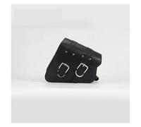 Ggwqfuh Bolsa Moto para Sportster XL 883 XL1200 Bolsa De Sillín Cuero PU Negra Equipaje Motocicleta Herramientas Lateral Izquierda Y Derecha(1pcs Left)