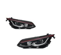 Ggwqfuh Faro Principal Para VW Para Golf 8 MK8 2021-2024 Kit Accesorios Faros Delanteros LED Conjunto Automáticos Lente De Proyector Juego Faros Delanteros(Red one pair)