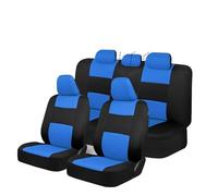 Ggwqfuh Fundas Universales para Asientos De Coche con Funda para Volante Y Protección para Hombros Accesorios para Interior Fundas Asientos Coche(Blue)