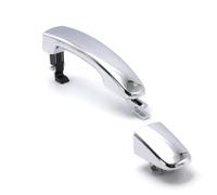 Ggwqfuh Manijas Exteriores Automóvil Para Ford Para Ranger Para Everest Para Mazda Para BT50 2012-2020 Manija Exterior Puerta Cromada NEGRA(Chrome,Front Right no hole)