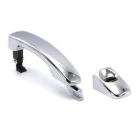 Ggwqfuh Manijas Exteriores Automóvil Para Ford Para Ranger Para Everest Para Mazda Para BT50 2012-2020 Manija Exterior Puerta Cromada NEGRA(Chrome,Front Left with Hole)