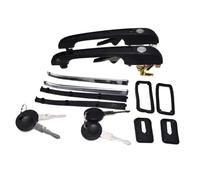 Ggwqfuh Manijas Exteriores Automóvil Para VW Para Jetaa Para MK2 1884-1992 Manijas Puerta Coche Cerradura Llave Delanteras Traseras Izquierdas Derechas 191837205A(Front Pair)